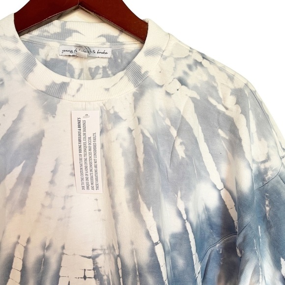 YOUNG FABULOUS & BROKE NWT Saltwater Crew Neck Tie Dye Sweatshirt Size Small - Picture 5 of 14